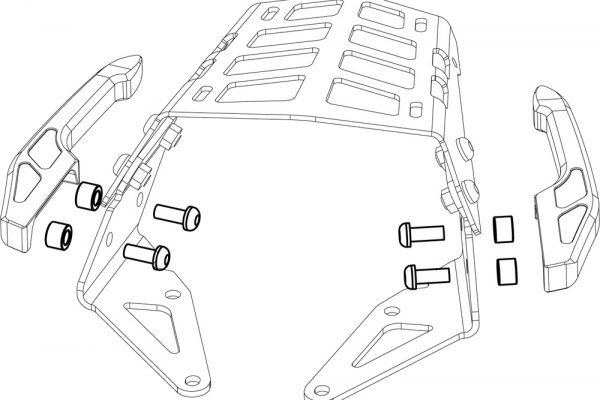 Grab bar spacer for  Touring luggage rack - 画像 (3)